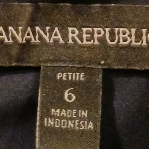 BANANNA REPUBLIC Striped Black and White Romper/Jumpsuit SZ  Petite 6 - Picture 7 of 10